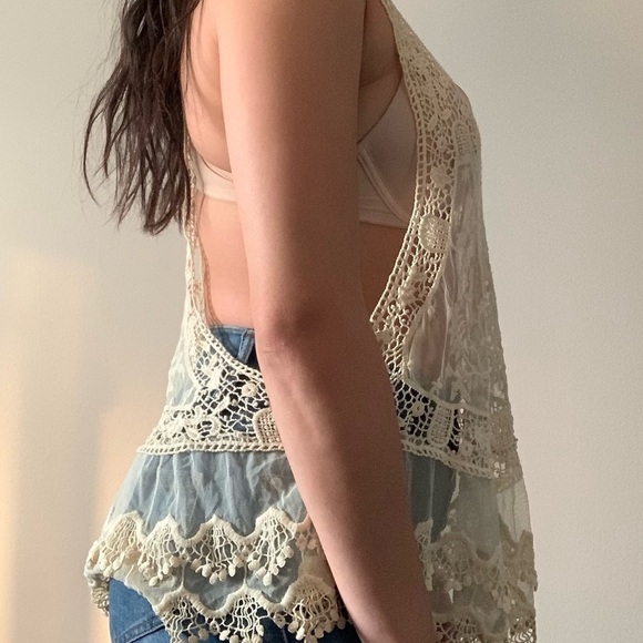 π Lace boho style cream colour Parisian Collection size SM π - Picture 4 of 8